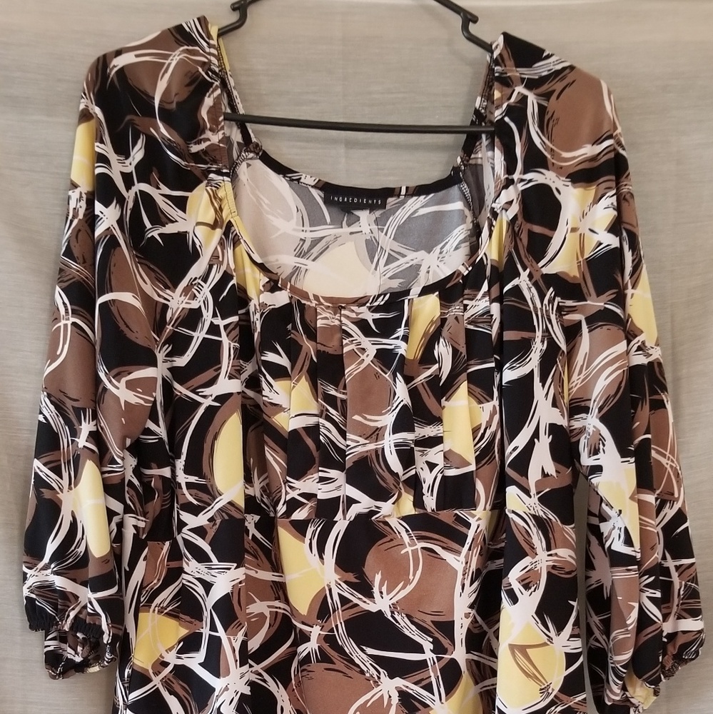 Ingredients blouse. Size 2x